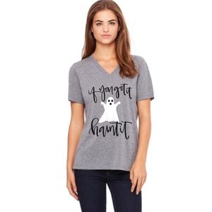 BELLA Grey If You Got It Haunt It Halloween Tee S